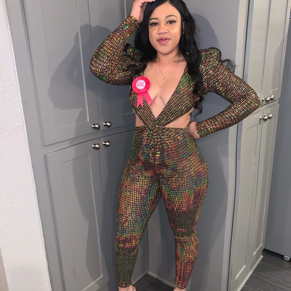 Gold Glitter Suit
